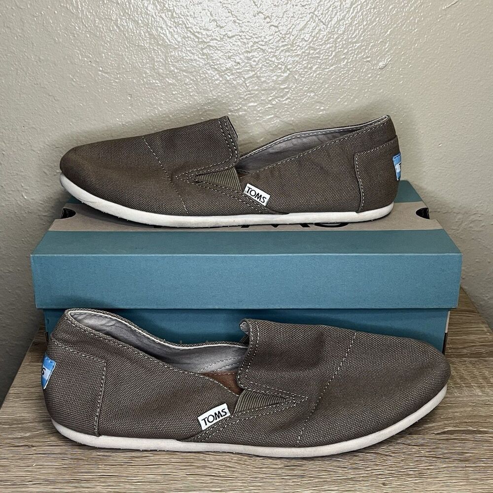 Toms Redondo Slip-On Loafer Flats Women's Shoes Size 9.5 M Dusty Olive